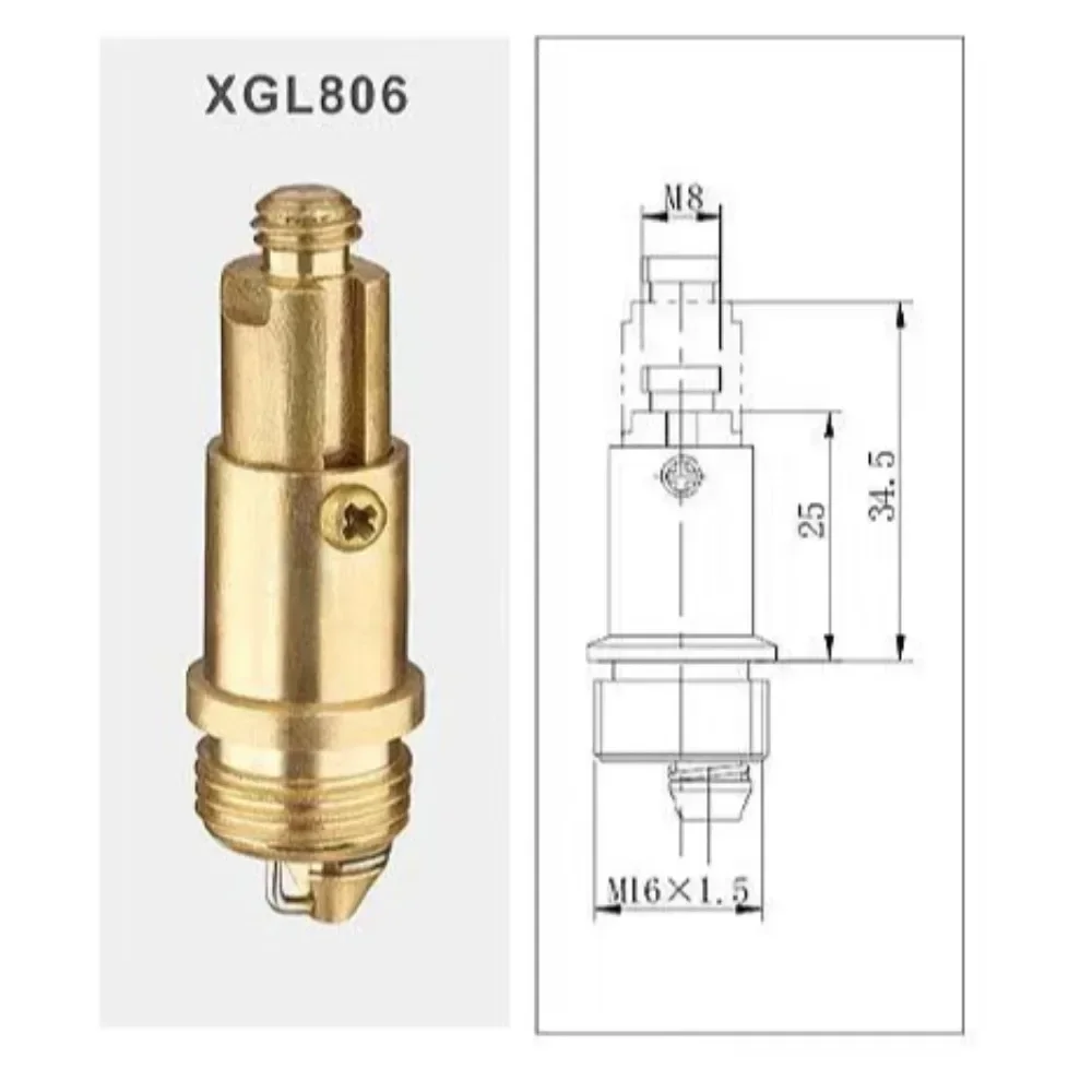 2025 Bounce Valve Spring Plugs Brass Basin Sink Bath Replacement Waste Easy Pop Up Click Clack Plug Bolt Spring Mechanism Part