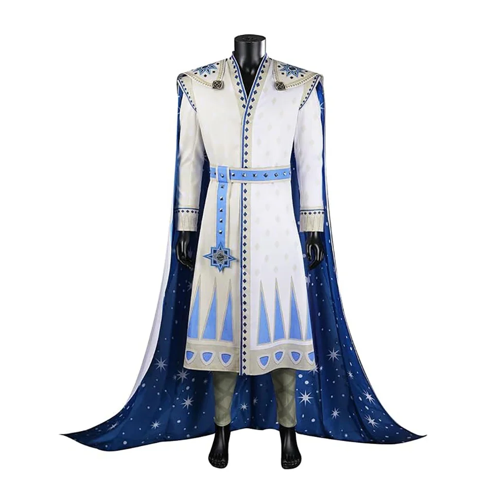 King Magnifico Costume Men Rosas King Magnifico Cosplay Outfits Cloak Robe Belt Halloween Party