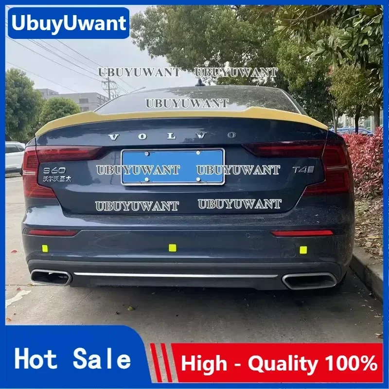 

Для Volvo S60 2019 2020 2021 2022 2023 + спойлер ABS багажник автомобиля крылья хвостовой спойлер S60 аксессуары специальное украшение
