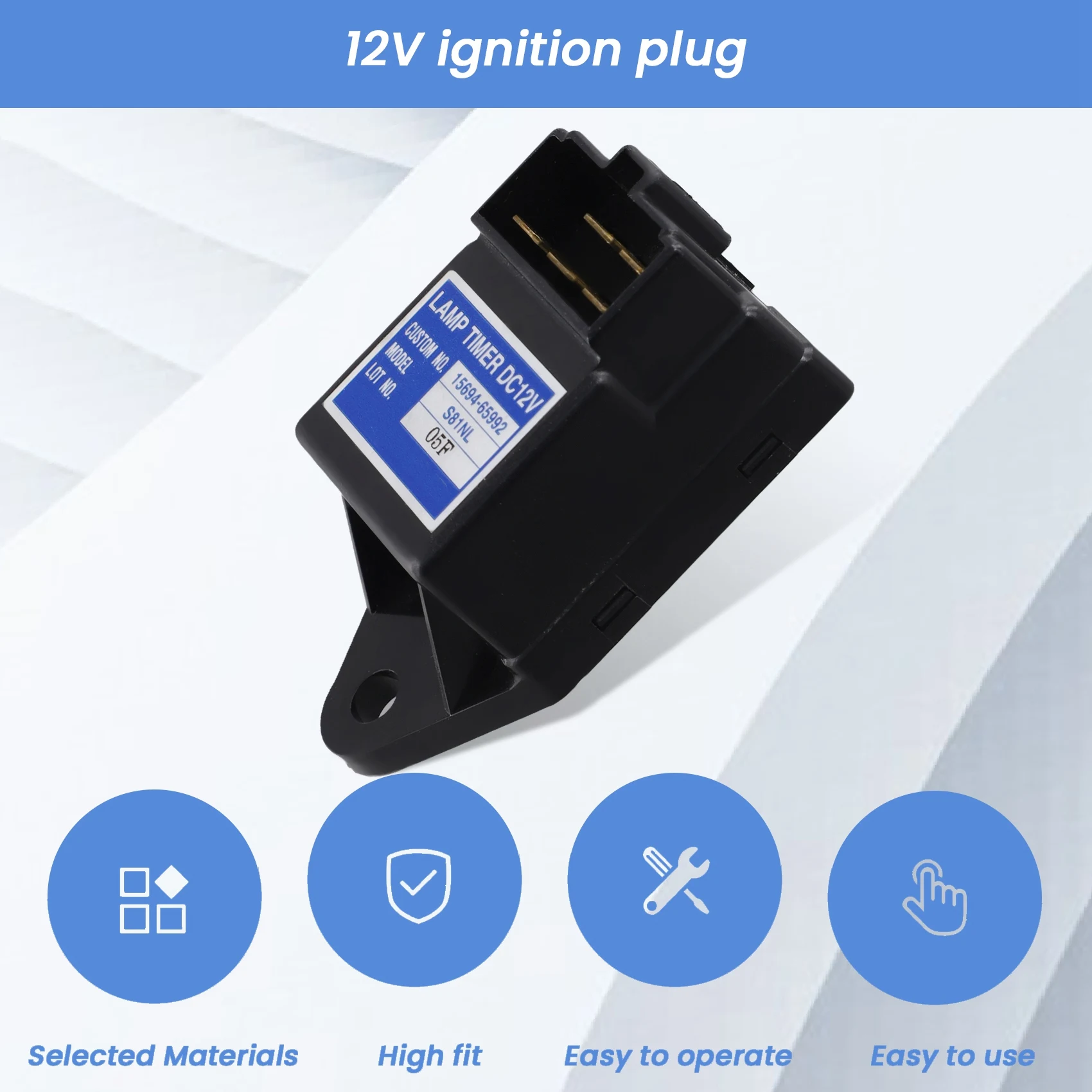 Compatible 15694-65992 1PCS 12V Glow Plug S81NL Lamp Timer Relay for 15694-65990