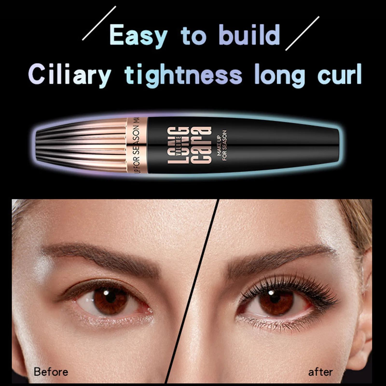 My Amazing Lashes Mascara Black 4d Silk Fiber Eyelashes Lengthening Mascara Waterproof Lash Black Eyelashes Extension Mascara