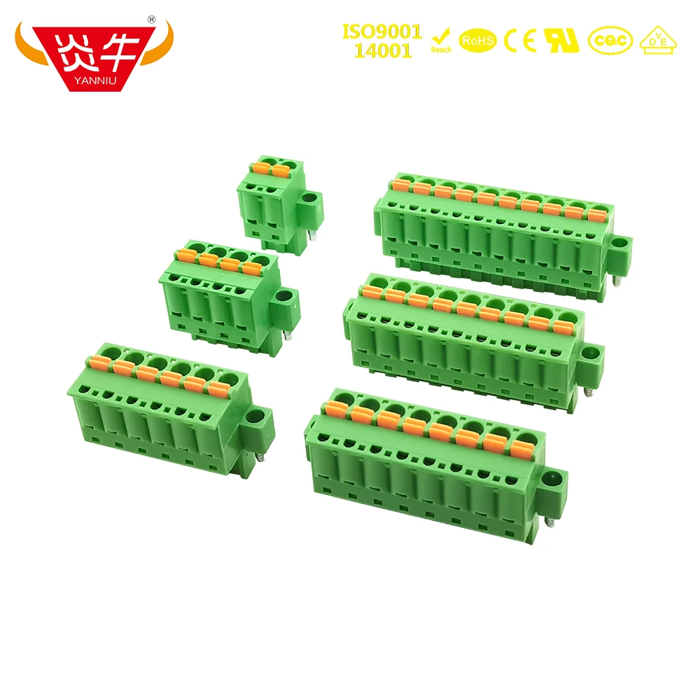 

50Pcs KF2EDGKDM 5.08 2P ~ 12P PCB CONNECTOR PLUG-IN TERMINAL BlOCK 2EDGKDM 5.00mm 2PIN ~ 12PIN FKC 2,5 STF PHOENIX CONTACT