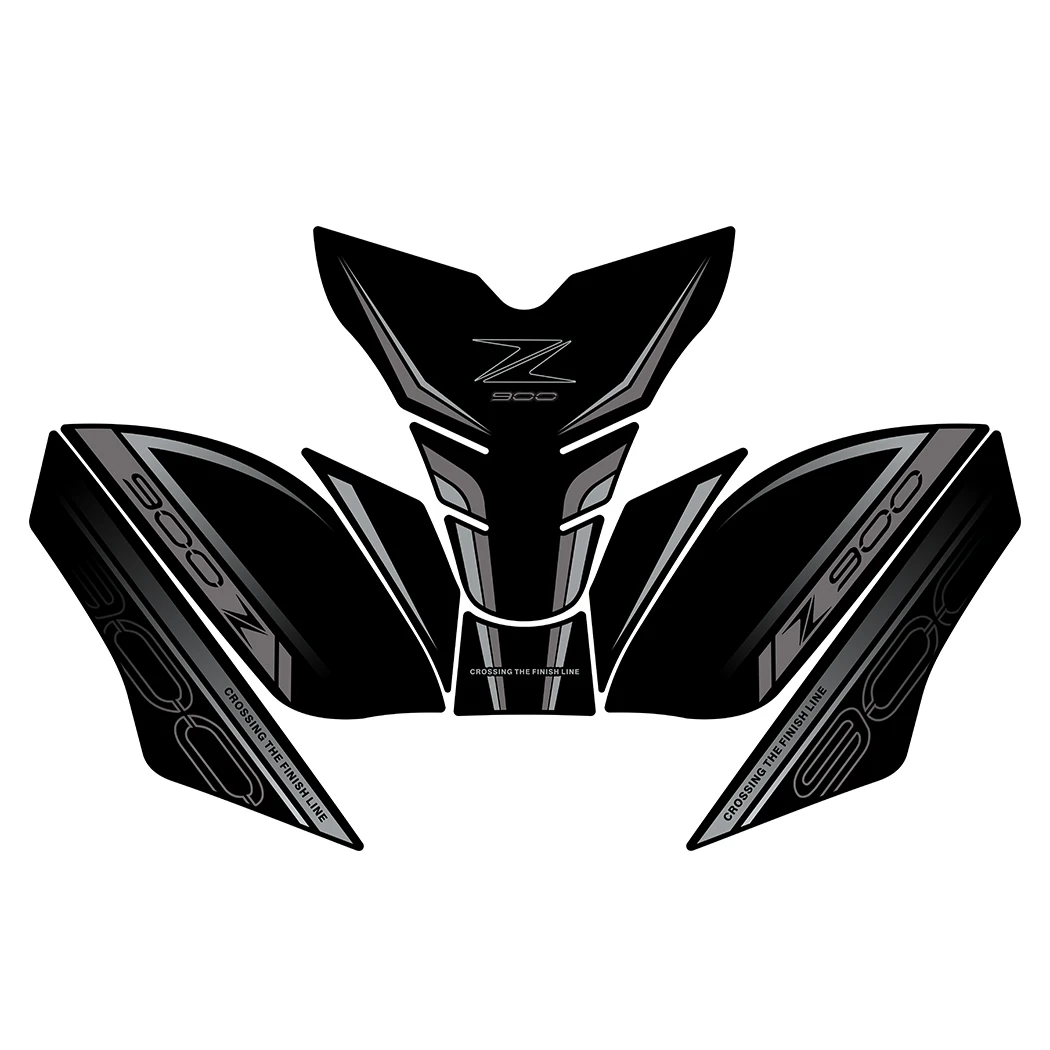 가와사키 Z900 2025 모토 액세서리 가스 탱크 패드 안티 슬립 장식 데칼 키트 자전거 연료 탱크 보호 스티커