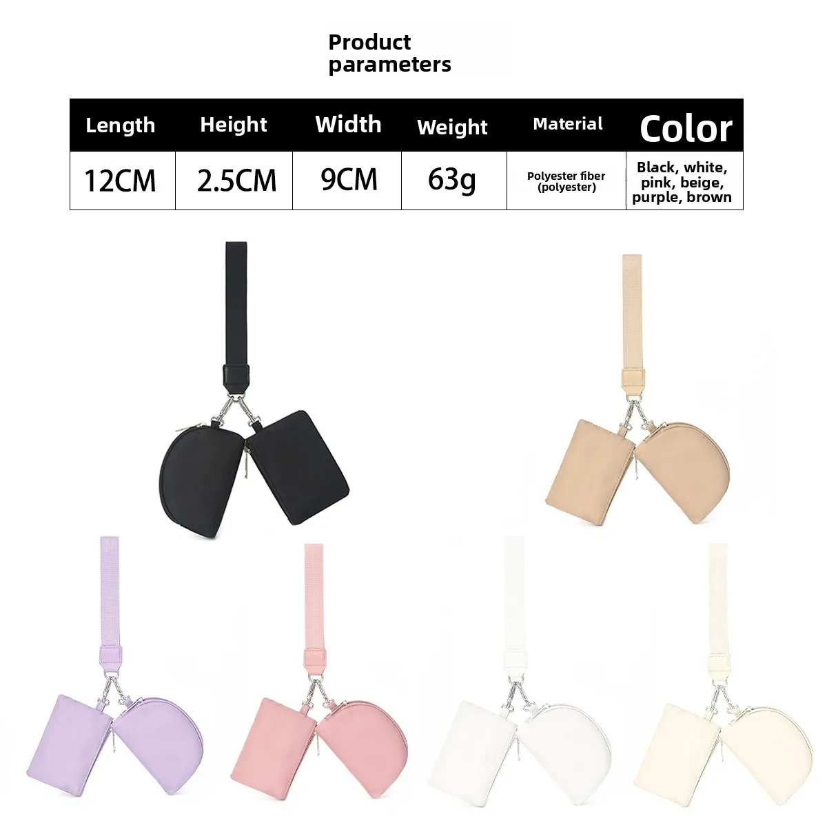 Handgelenktasche Tragbare Kartentasche Bankkarten-Mini-Geldbörse Aufbewahrungstasche – Detail 14