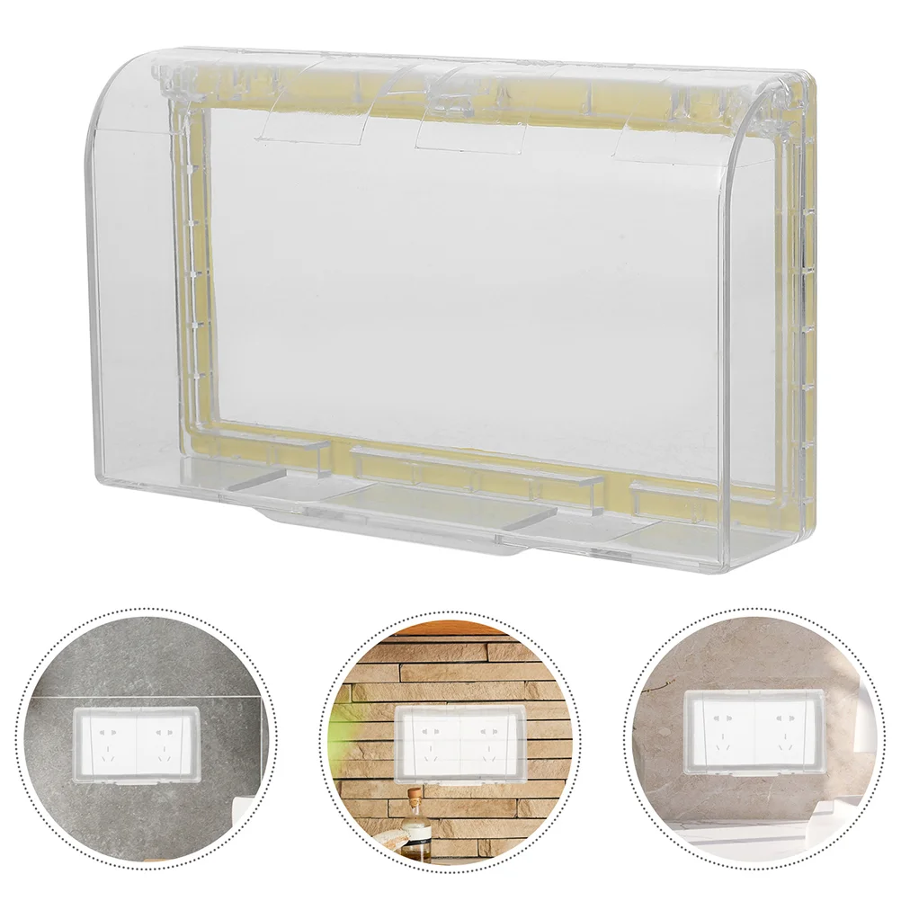 

2 Pcs Waterproof Socket Box Exterior Outlet Cover Electric Boxes for Outlets Outdoor Covers Switch