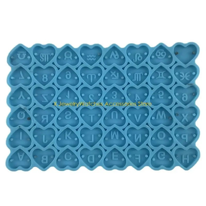 

31KD 5 Pcs for Butterfly Letters Numbers Earrings UV Epoxy Resin Mold DIY Silicone Mo