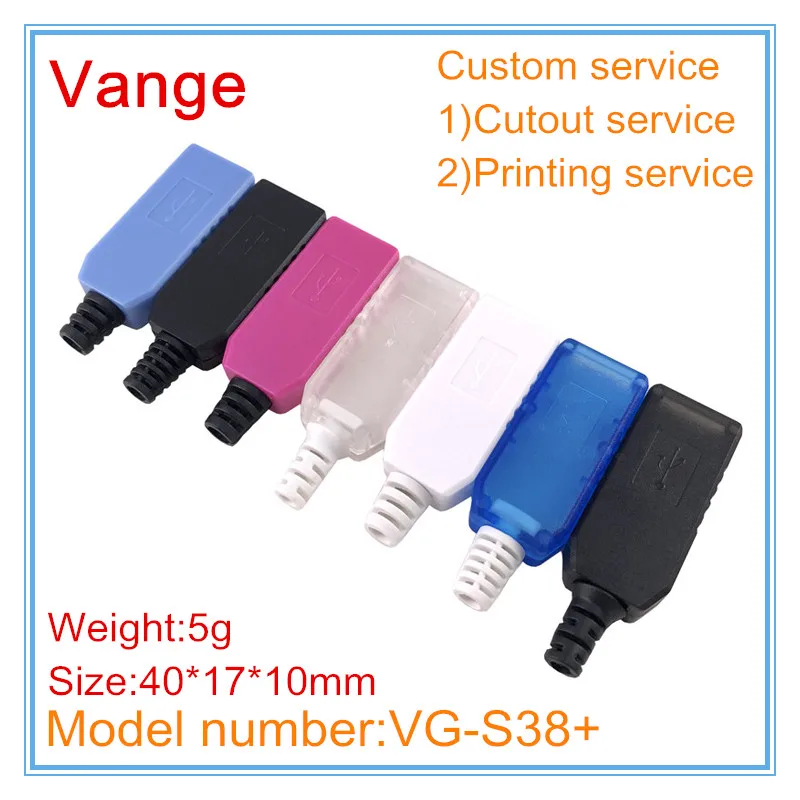 4 個 Vange USB プロジェクトボックス 40*17*10 ミリメートル ABS プラスチックジャンクションボックス diy