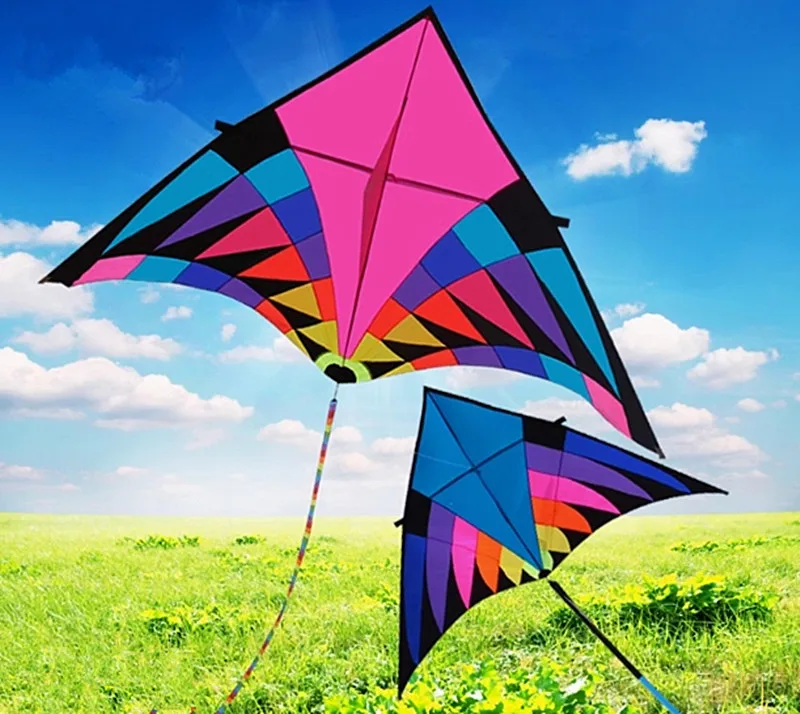 Rainbow Triangle Paraglider para crianças, Windsurf Kite, Volant Crianças, Flying Fliegen, Brinquedo Esportivo, Frete Grátis