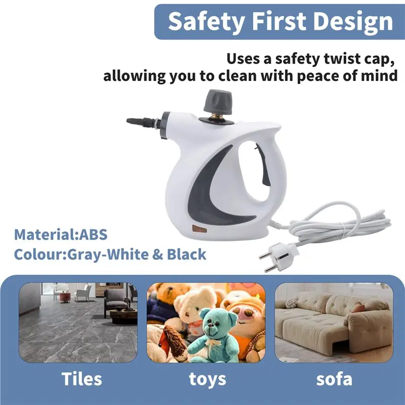 A68P-Pressurized Steam Cleaner For Home Handheld Pressurized Handheld Steam Cleaner For Couch Clothes Car Seats Kitchen