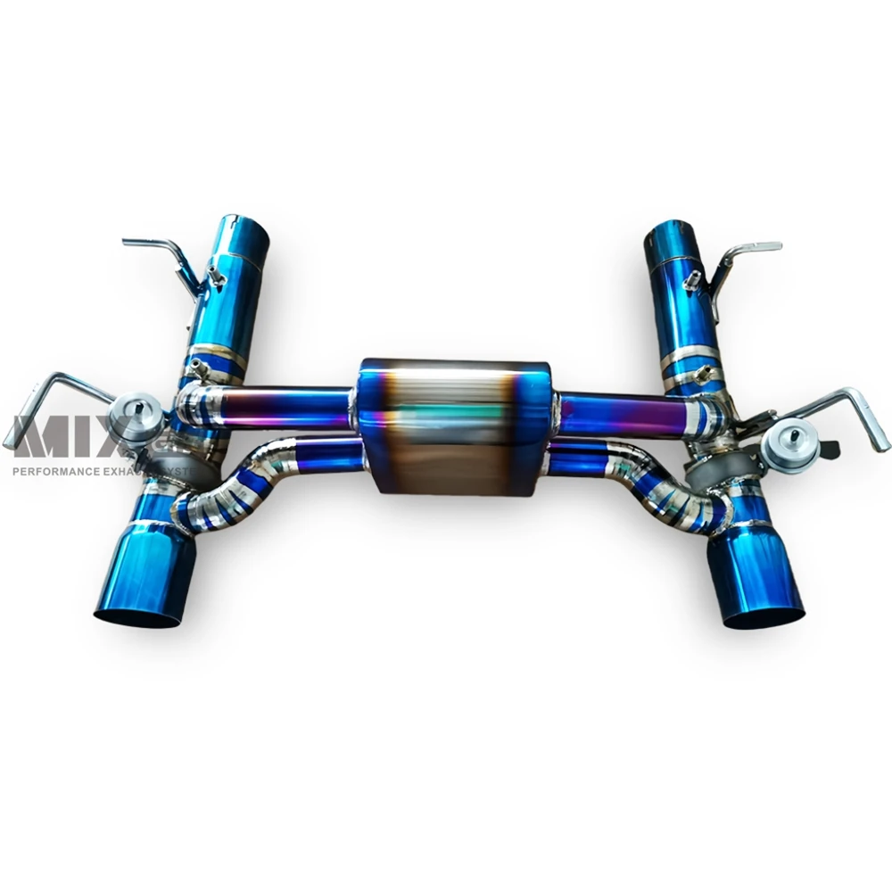 Smart Valve Titanium Catback Exhaust System for  F8 3 9T V8 2019 2023 Racing Performance Modification Kit