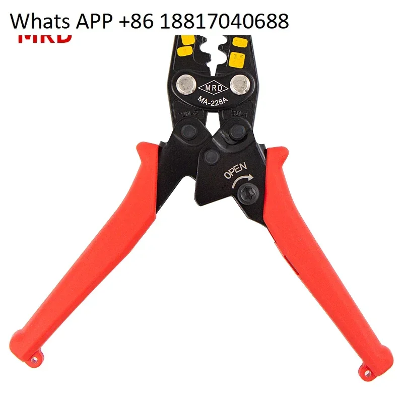 Taiwan Kuaigong MA-228A/C pinza a crimpare 0.3-5 pinza a crimpare terminale nudo non isolata a cricchetto per risparmiare manodopera