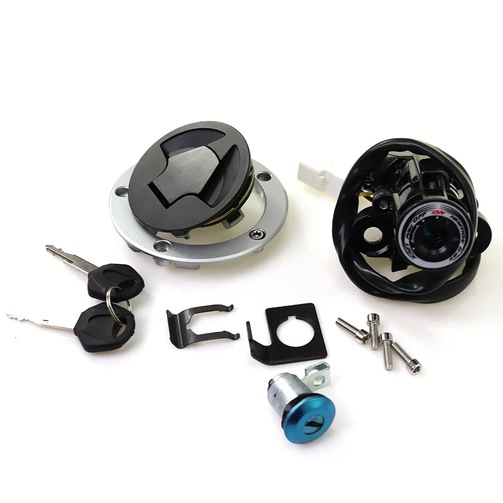 Ignition Switch Fuel Gas Cap Lock Key Kit For Kawasaki Ninja ZX-6R ZX6R ZX636 2013 2014 2015 2016 2017 2018 13 14 15 16 17 18