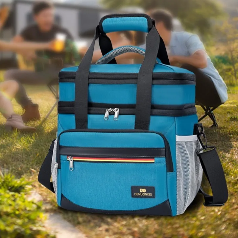 

Outdoor Camping Insulated Bag Outdoor Waterproof Durable Thermal Insulation Picnic Bag Lunch Storage Camp Cooking Supplies