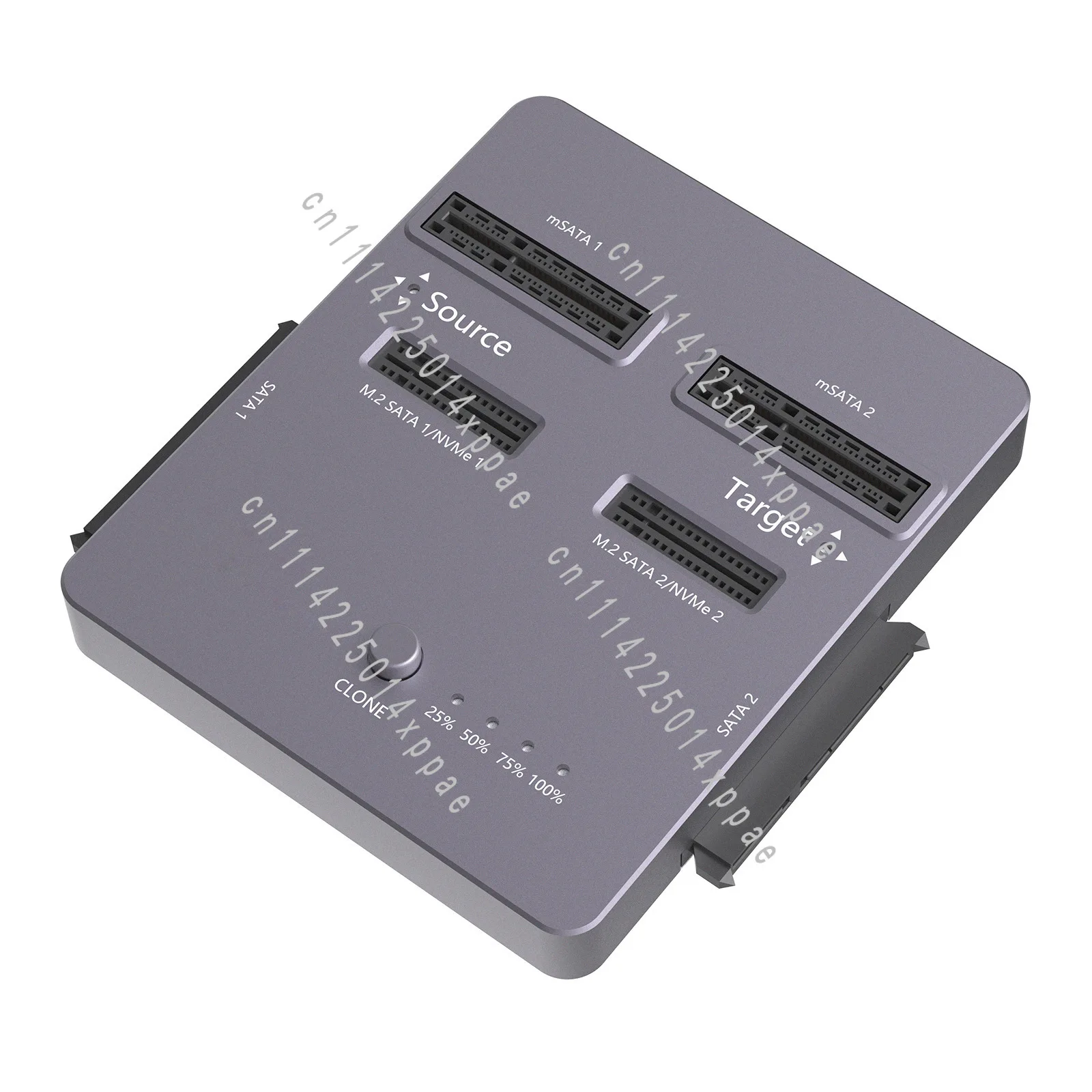 Multi-Protocol Compatible Hard Disk Clone Duplicator M.2 SATA/nvme Hard Disk Box Base External Box