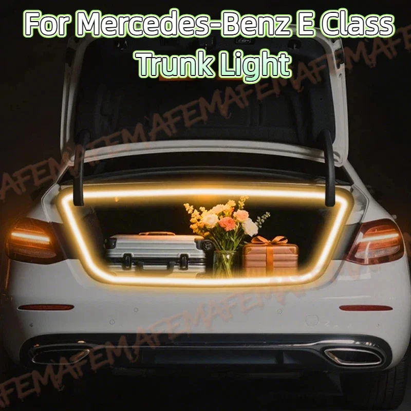 

For 2010-2025 Mercedes-Benz E Class Trunk Light modification light Atmosphere lights White warm white Rear Trunk LED Light Bar