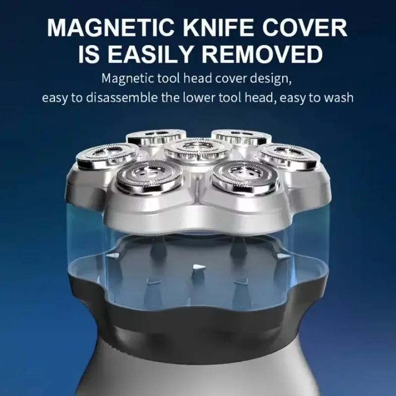 XIAOMI Komingdon ماكينة حلاقة الرأس أصلع الرجال USB 7D المغناطيسي مقاوم للماء الوجه الروتاري الحلاقة اللحية قابلة للشحن ماكينة حلاقة كهربائية للرجال