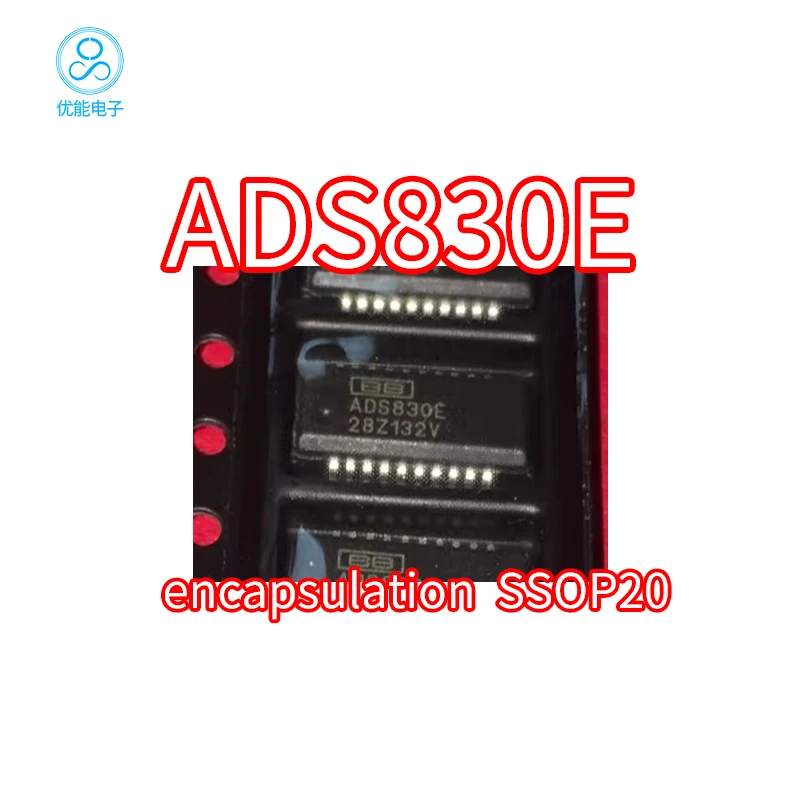 Imported ADS830 ADS830E SSOP20 packaged surface mount analog-to-digital conversion chip ADS830E