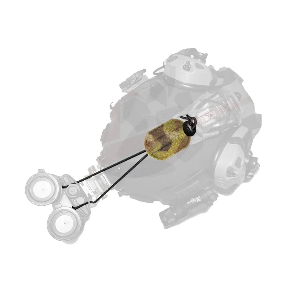 Kit retención NVG estilo KC para casco táctico con cuerda fija - imagen 3