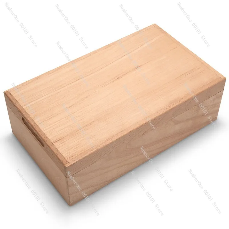 Natural Unpainted Cedar Wood Cigar Box Divided Storage Humidor Case for Cuban Cigars Premium Preserving Tobacco Holder