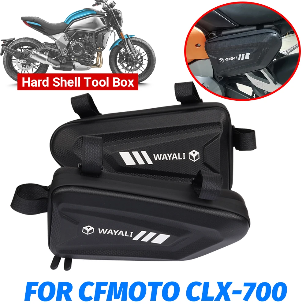 

FOR CFMOTO CF CLX-700 CLX700 700CLX CF CL-X700 Motorcycle Accessories Side Bag Fairing Tool Storage Bags Triangle Bumper Bags