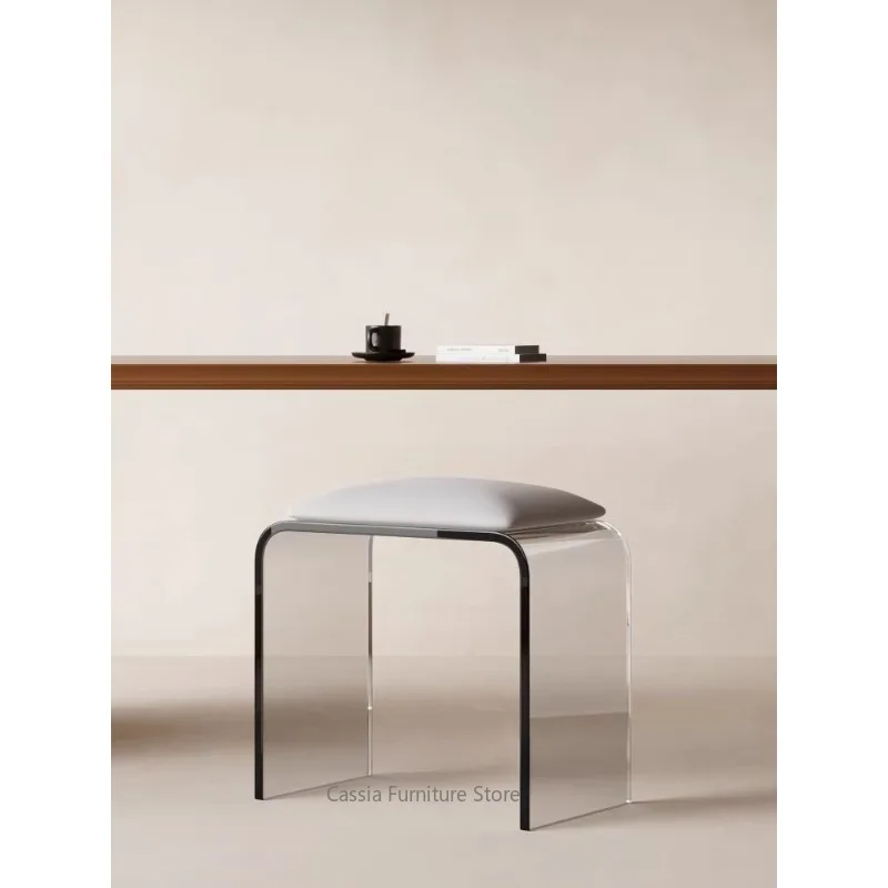 Tabouret de vanité minimaliste italien de luxe multifonctionnel pour dressing, changement de chaussures et chaise de maquillage pour chambre à coucher