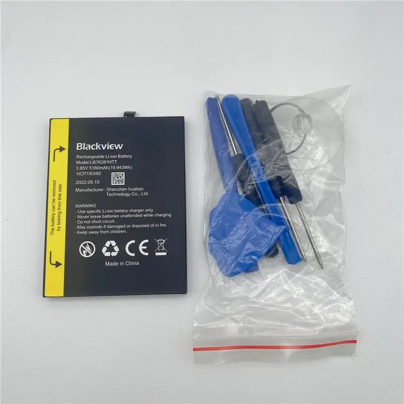 In Stock for Blackview BV5200 battery 5180mAh New production Date Long Standby Time For Blackview Li616077PHTT Battery