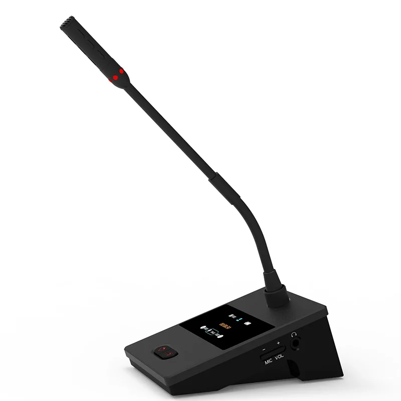 OEM High End Digital Wireless Gooseneck Microphone Chair/Delegate UHF Mic System for Conference