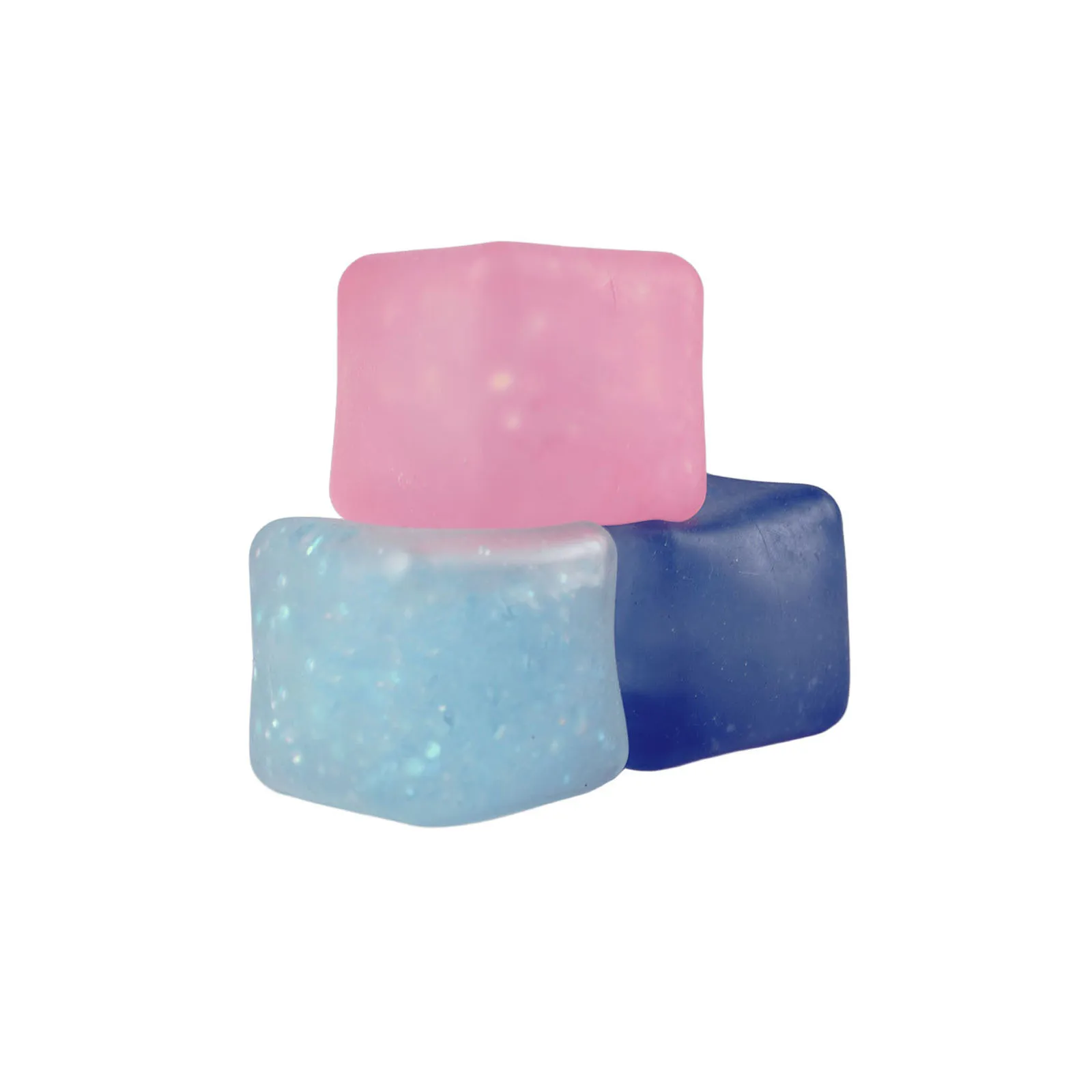 1PCS Five Star Squishy Stress Balls Ice Cube - Sensory Fidget Toy Slow Rise Squishy Toys for Adults Squeeze Relax Gift