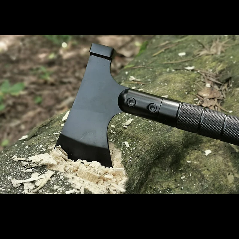 Outdoor Multifunctional Portable EDC Woodworking Hammer Fire Axe Camping Survival Tool