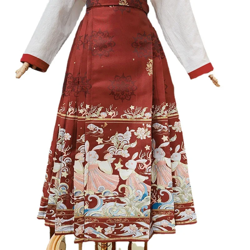 Vestido hanfu para meninas chinesas antigas, saia com cara de cavalo para crianças, vestidos tradicionais, cosplay de artes marciais, uniforme estudantil