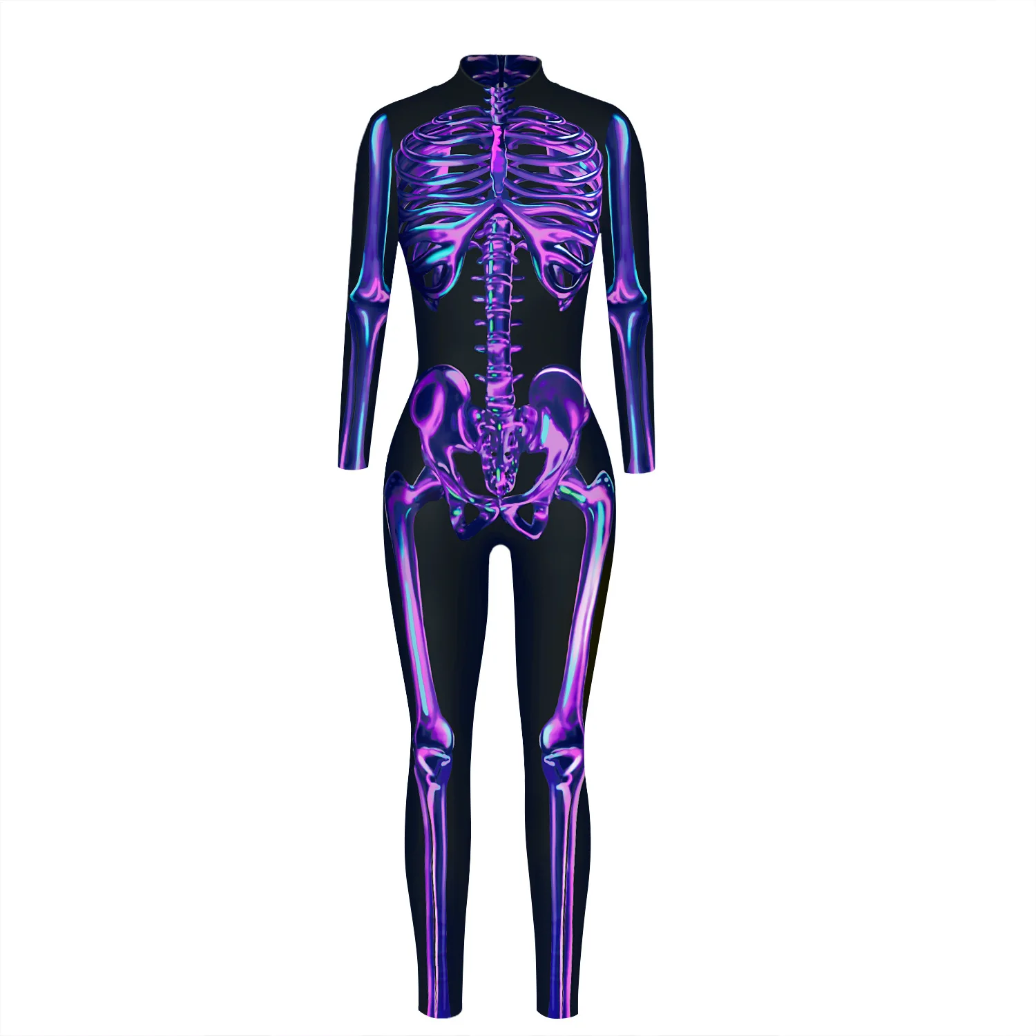 Sexy The Future Cosplay Costume Future Robot Punk Gothic Jumpsuit Catsuit Sexy Women Cosplay Costumes Zentai Halloween Bodysuit
