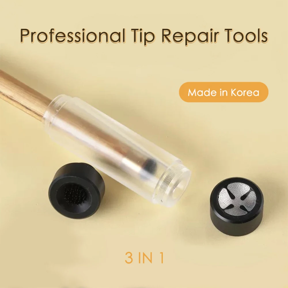 

Billiard Cue Tip Tool with 3 in 1 Repair Acupuncture Frosted Trimmer Burnisher Shaper Tapper Polished Tip for Pool billiard acce