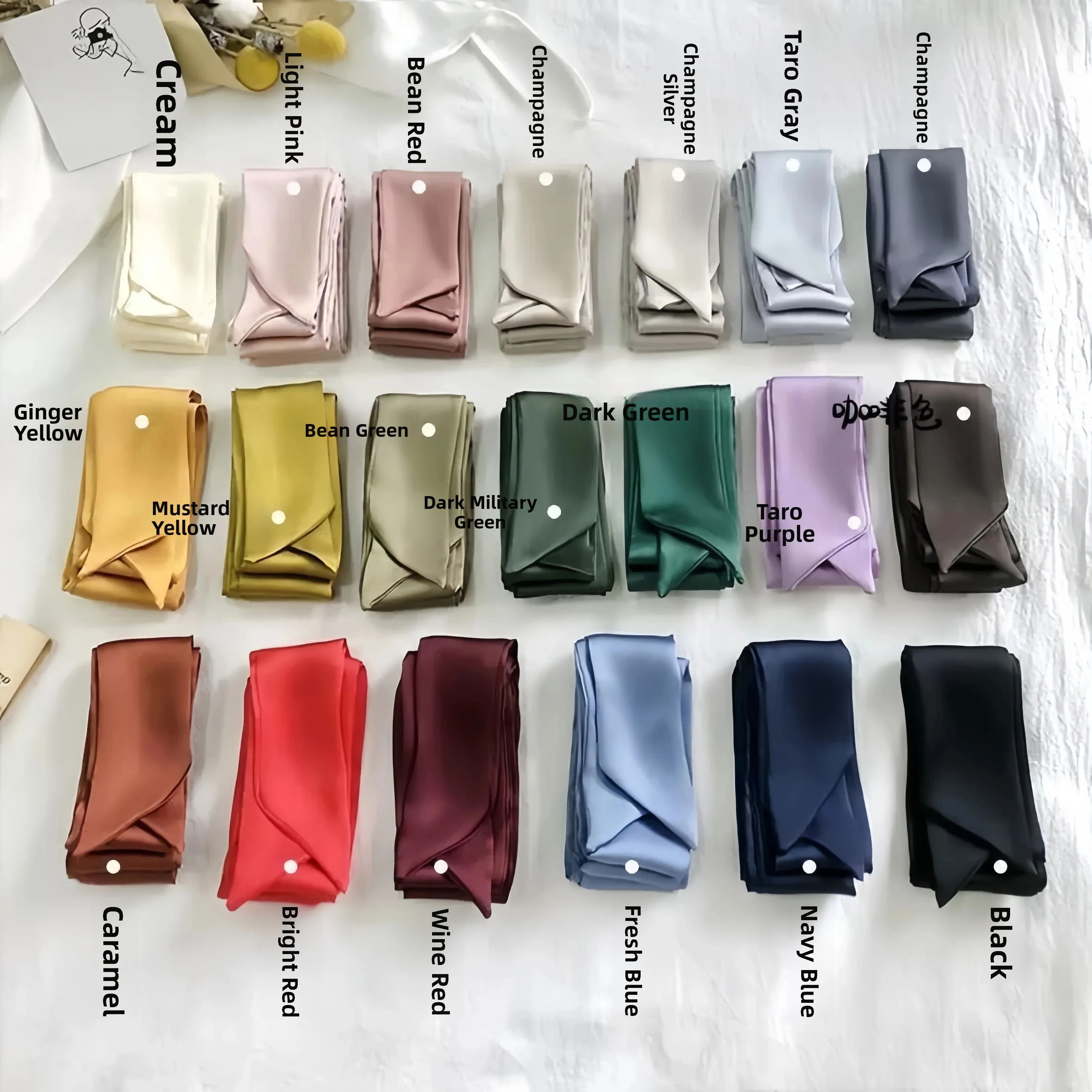 Ladies Black Silk Scarf Wide Waist Belt Decorative Ancient Chinese Style Hanfu Clothing Accessory Versatile with Dress Skirt