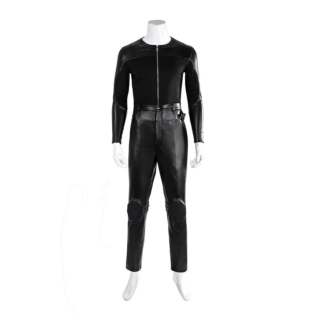 Filme eric brooks cosplay masculino lâmina de alta qualidade preto couro do plutônio luta traje morte cosplay halloween disfarce festa traje