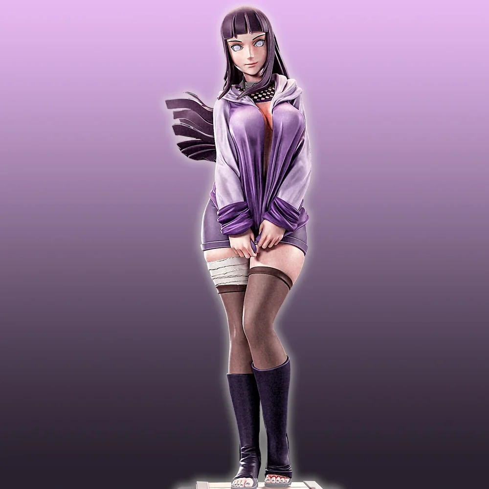 Anime Figuur Hinata Figuur 1:18 Miniatuur Hars Model Kit Ongeverfde Plastic Model Kit A684