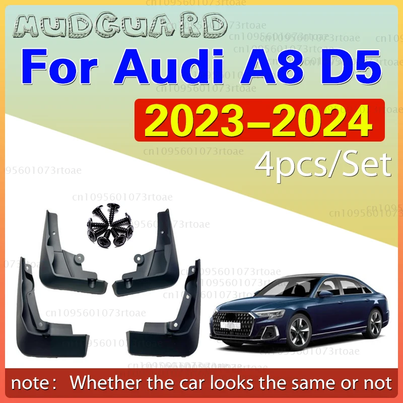 

Mudguard of automobile tire For Audi A8 D5 2023 - 2024 Mud Flaps Mudguards Splash Guards Fender Mudflaps 4Pcs