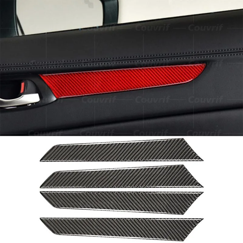 

Carbon Fiber Cover Door Panel Trim Stickers Decoration Sticker For Mazda CX-5 KF CX5 2017-2020 Carbon Cover Sticker Accessories