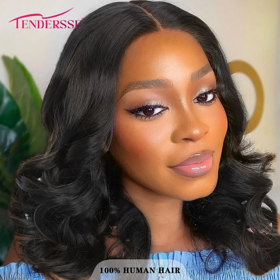 Bouncy Loose Body Wave 13x4 HD Lace Front Wigs Double Drawn Malaysia Remy Hair 250% Density Glueless Pre Plucked Loose Curly wig