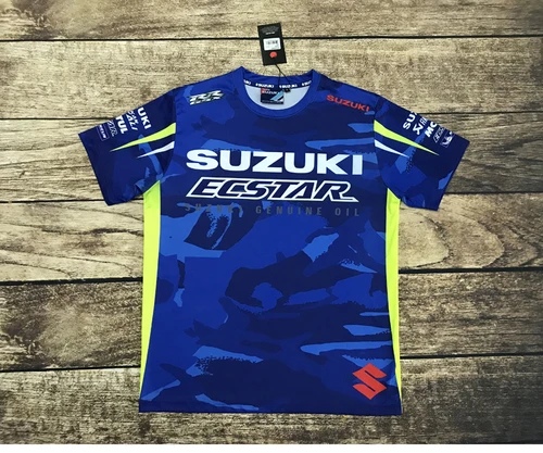 SUZUKI 2026 Verano Impresión 3D Diseño de motocicleta Camiseta deportiva al aire libre para hombres Camiseta fresca de manga corta para hombres y mujeres