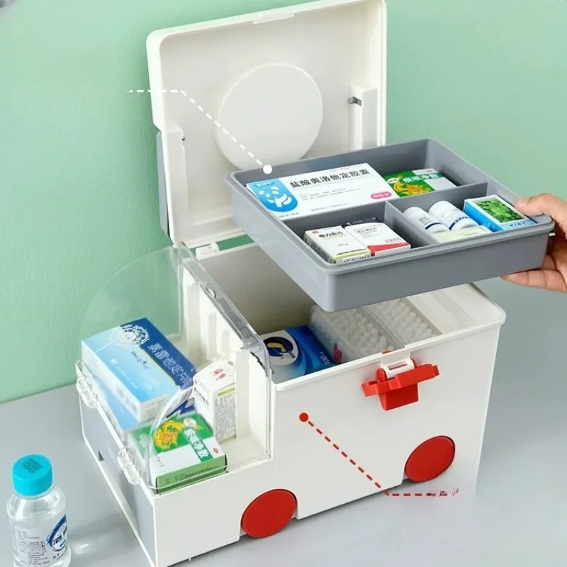 Multifunctional Ambulance Medicine Box Large Capacity Household Large Portable Portable Medicine Medical Box Storage Box