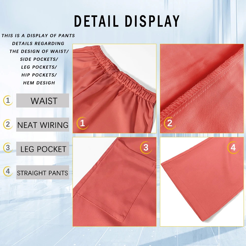 Nuevas uniformes de enfermera de moda, Top con cuello en V de verano, pantalones rectos, conjunto de batas de Hospital, ropa de trabajo quirúrgica médica, trajes de enfermería para dentista