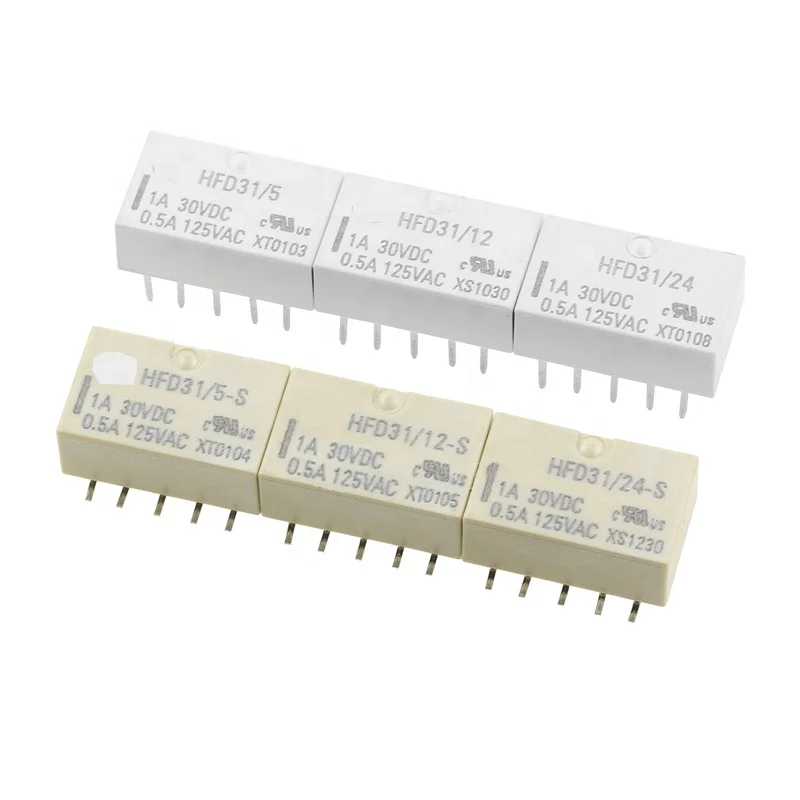 10Pcs/LOT Relay HFD3-5V HFD3-12V HFD3/5 HFD3/12 Two sets of transition monostable 2A 8PIN