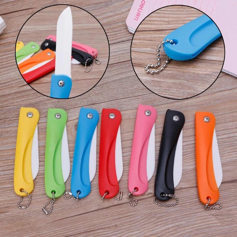 Compact Safety Paper Cutter Collapsible Utility Knife Ceramics for Student