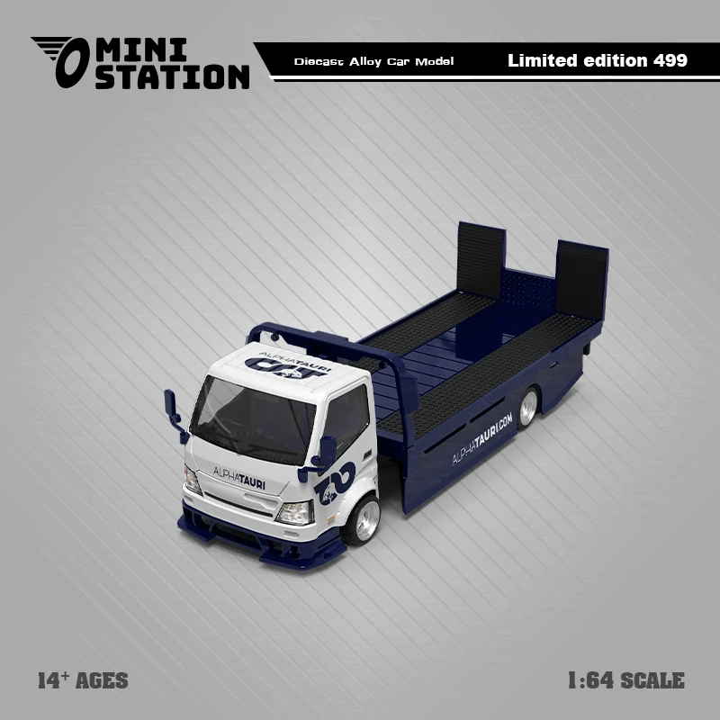 * Pré-encomenda * Mini Estação 1:64 Civic/Trailer H300 Modelo de carro em liga para coleção, exibição e presente