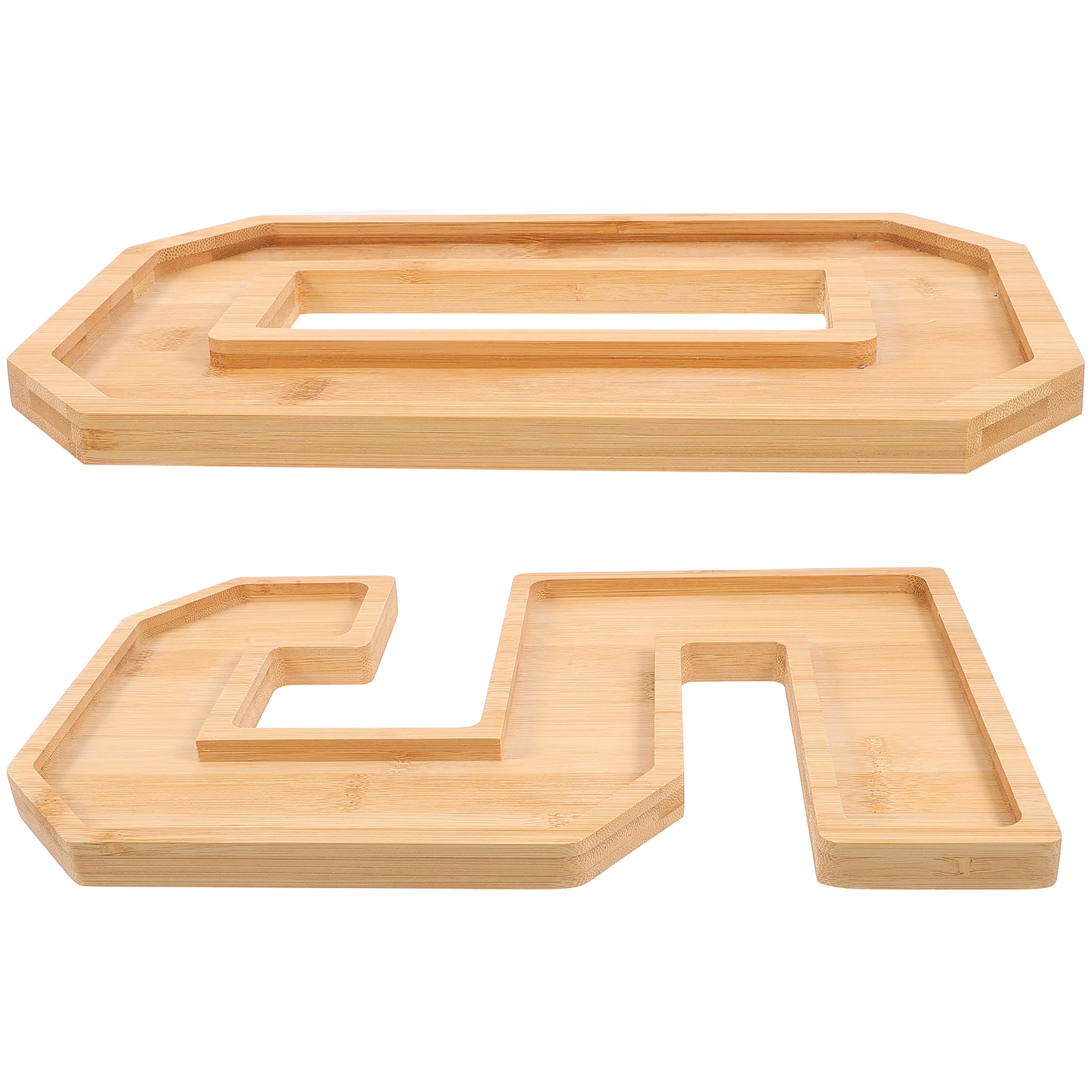 

Wooden Number 60 Tray Charcuterie Board Fillable Snack Platter Food Storage Tray Sturdy Easy Clean Fruit Vegetable