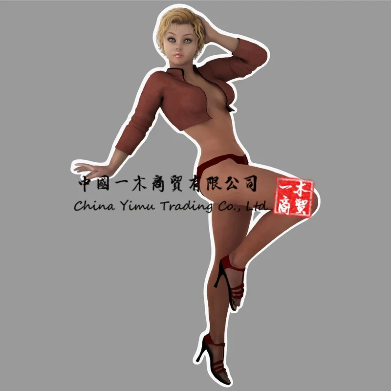 Woman Styling Pvc Waterproof Tease Vulgar Sexy beauty Girls Stickers For Laptop Motorcycle Skateboard Luggage Decal Toy Sticker