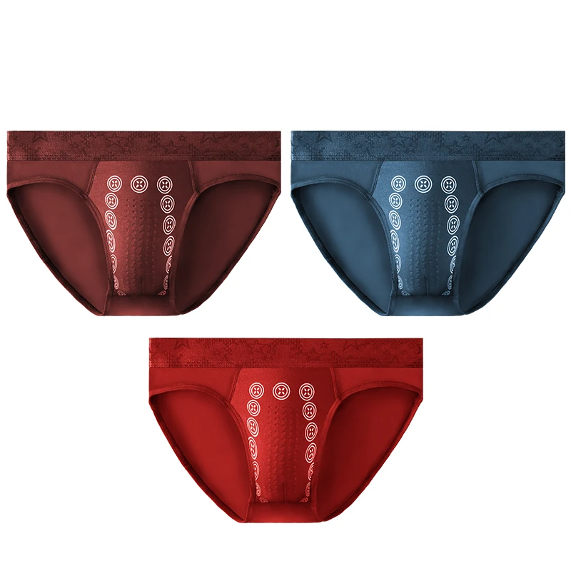 

3pcs Breathable skin-friendly negative ion briefs, let the skin breathe freely, comfortable upgrade