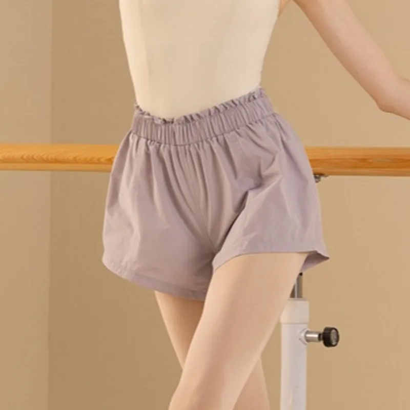 Women Ballet Dance Shorts Female High-waisted Ruffled Lace Short Loose Women'sballet Dance Wear Adult Basic Training Clothes