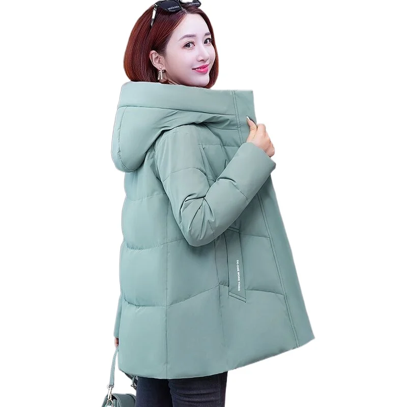 2023 New Women Down Jacket Winter Coat Female Thick Warm Parkas Oversize Outwear Hooded Overcoat