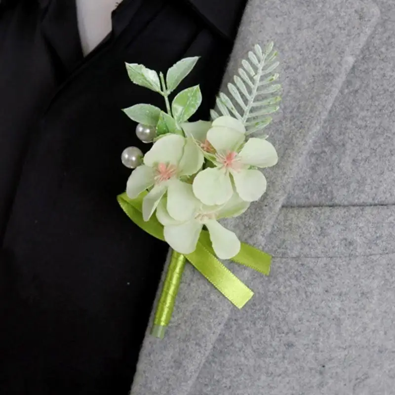 

A52E Elegant Flower Pattern Brooch Outdoor Event Corsage Photography Props Corsage
